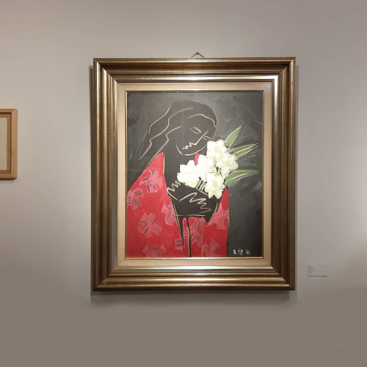 梁奕焚 Yifen Liang - 抱著百合的女人 Woman with Lilies