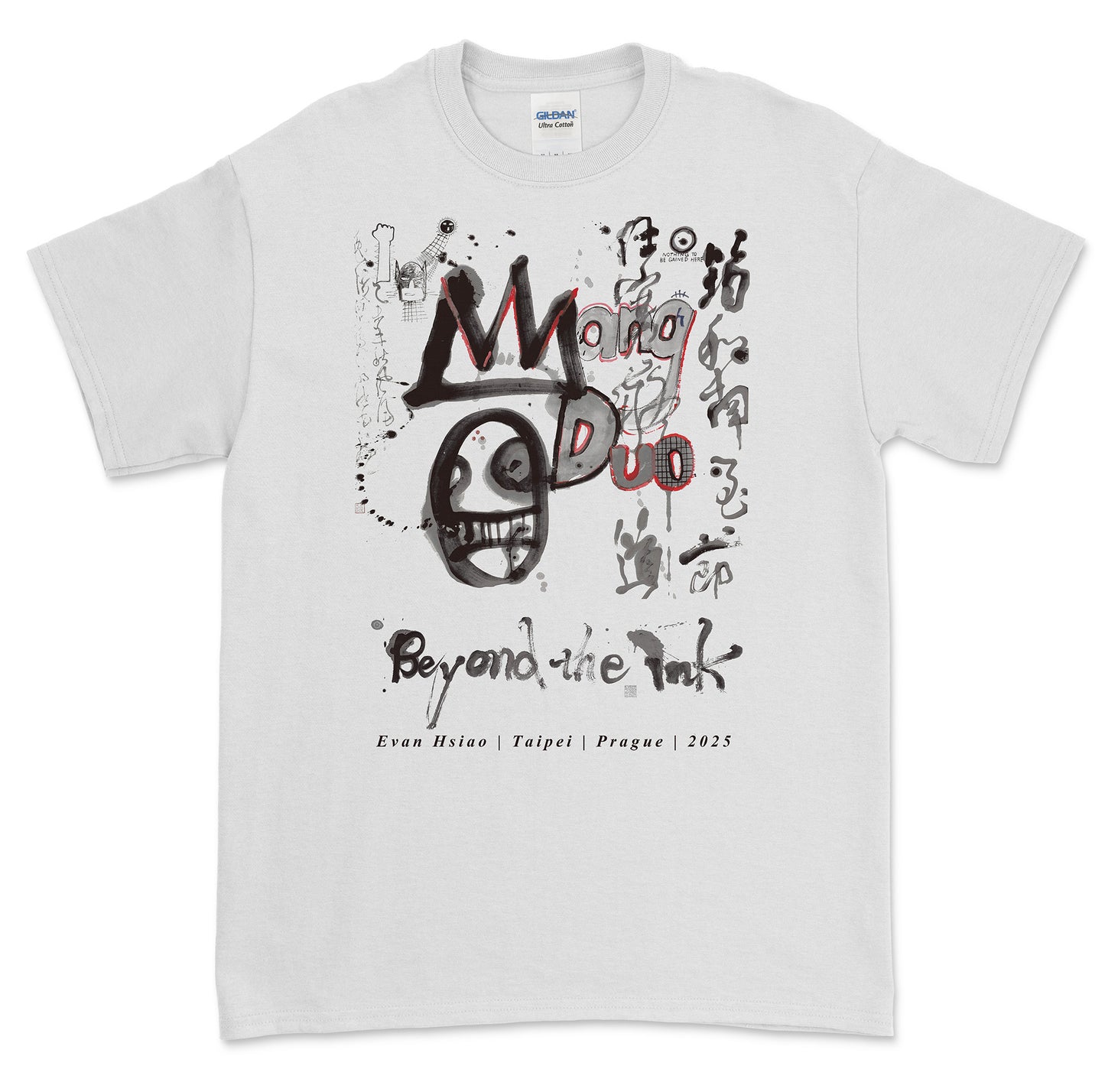 Beyond the Ink【Pre-order】Xiao Yifan 2025 Prague Solo Exhibition Short-Sleeved T-shirt (Black/White)